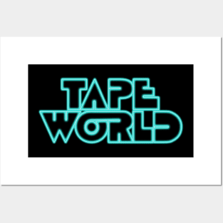 Tape World Music Store Neon Posters and Art